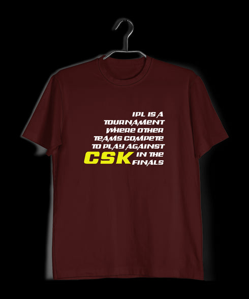 Quirkipedia CSK is IPL is CSK Cricket Sports,     Mens TShirts